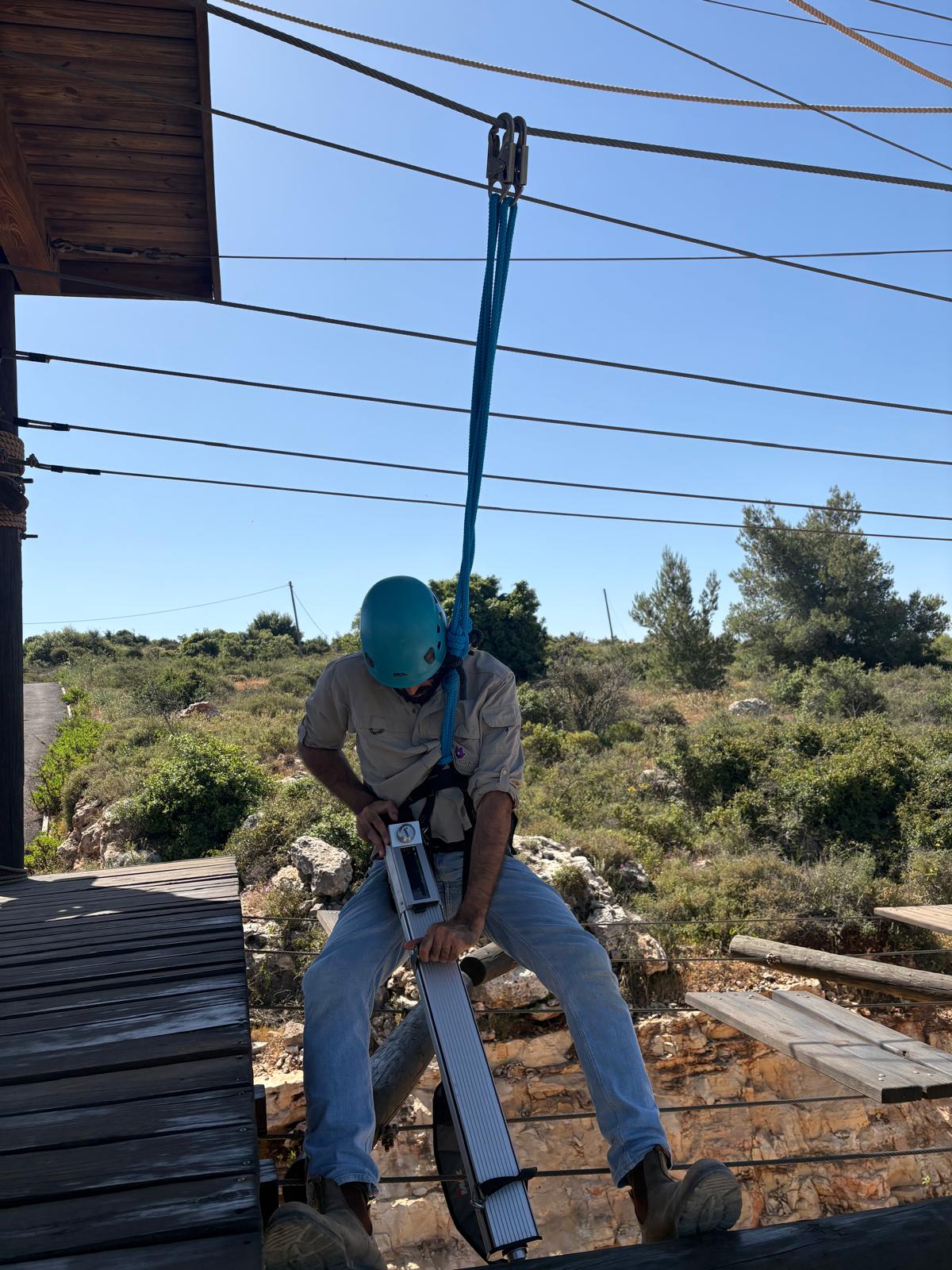 בדיקת נקודה ראשונה במסגרת סדרת בדיקות איכות לעמוד אופקי
